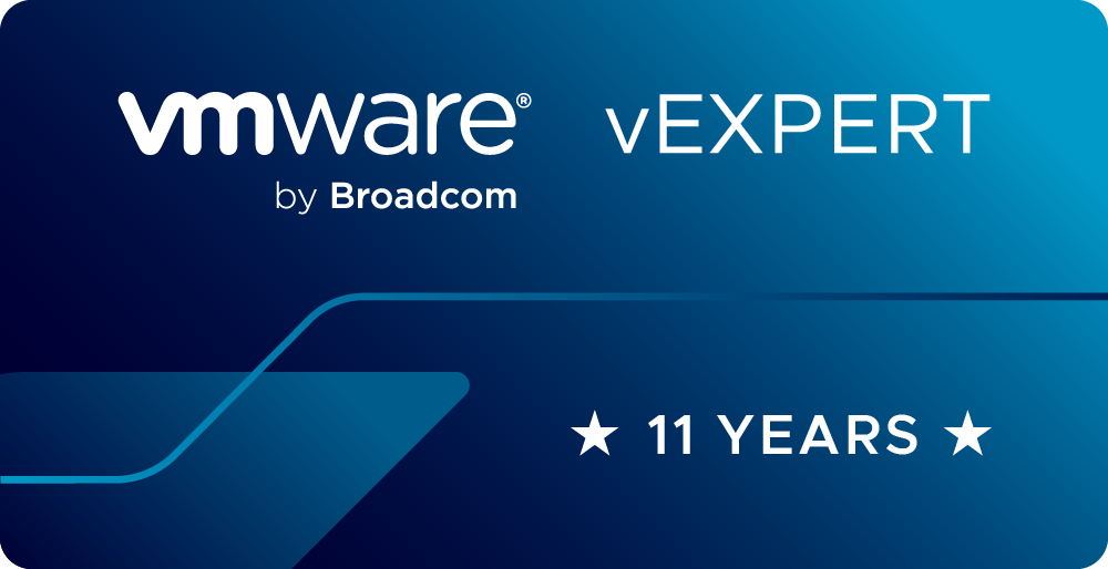 VMware vExpert eleven-year badge